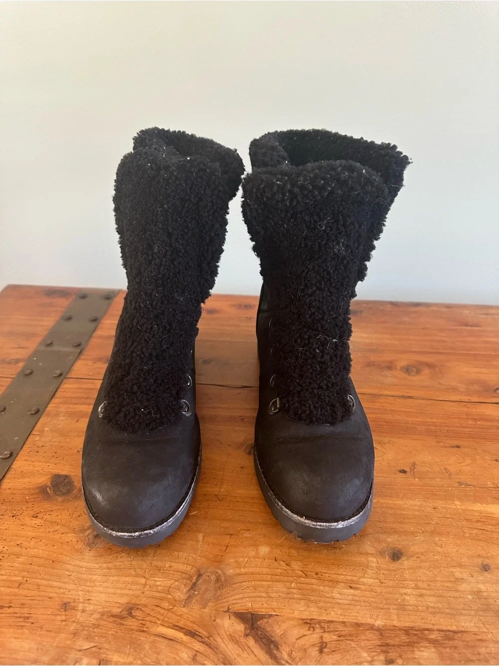 UGG shearling lace
